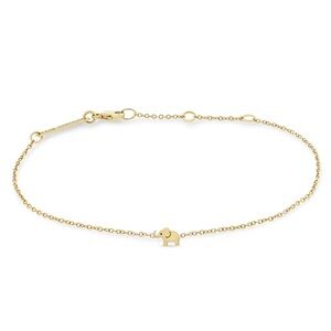Zoe Chicco Elephant Bracelet - 14k Solid Yellow Gold